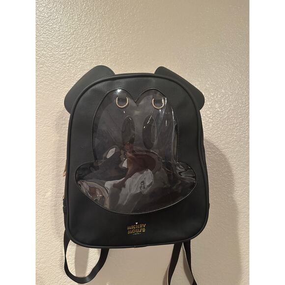 NWT Disney Bioworld Mickey Mouse Face Pin Display Mini Backpack - Picture 1 of 9